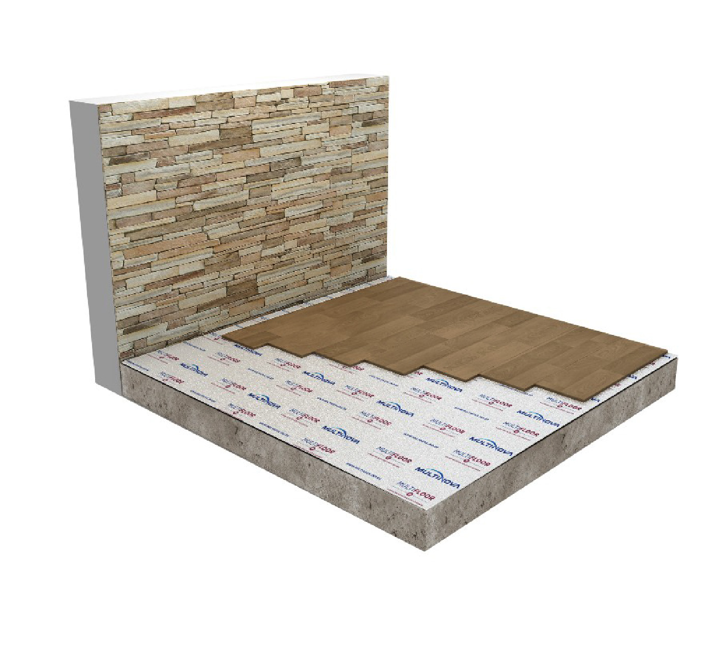 Manta Filmada para Piso Laminado
50.000x1.200mm x 2mm